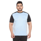 Men Plus Size Maddox Colorblock Round Neck Tshirt - bigbanana