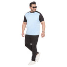 Men Plus Size Maddox Colorblock Round Neck Tshirt - bigbanana