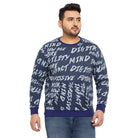 Men Plus Size Manuel Printed Sweatshirt - bigbanana