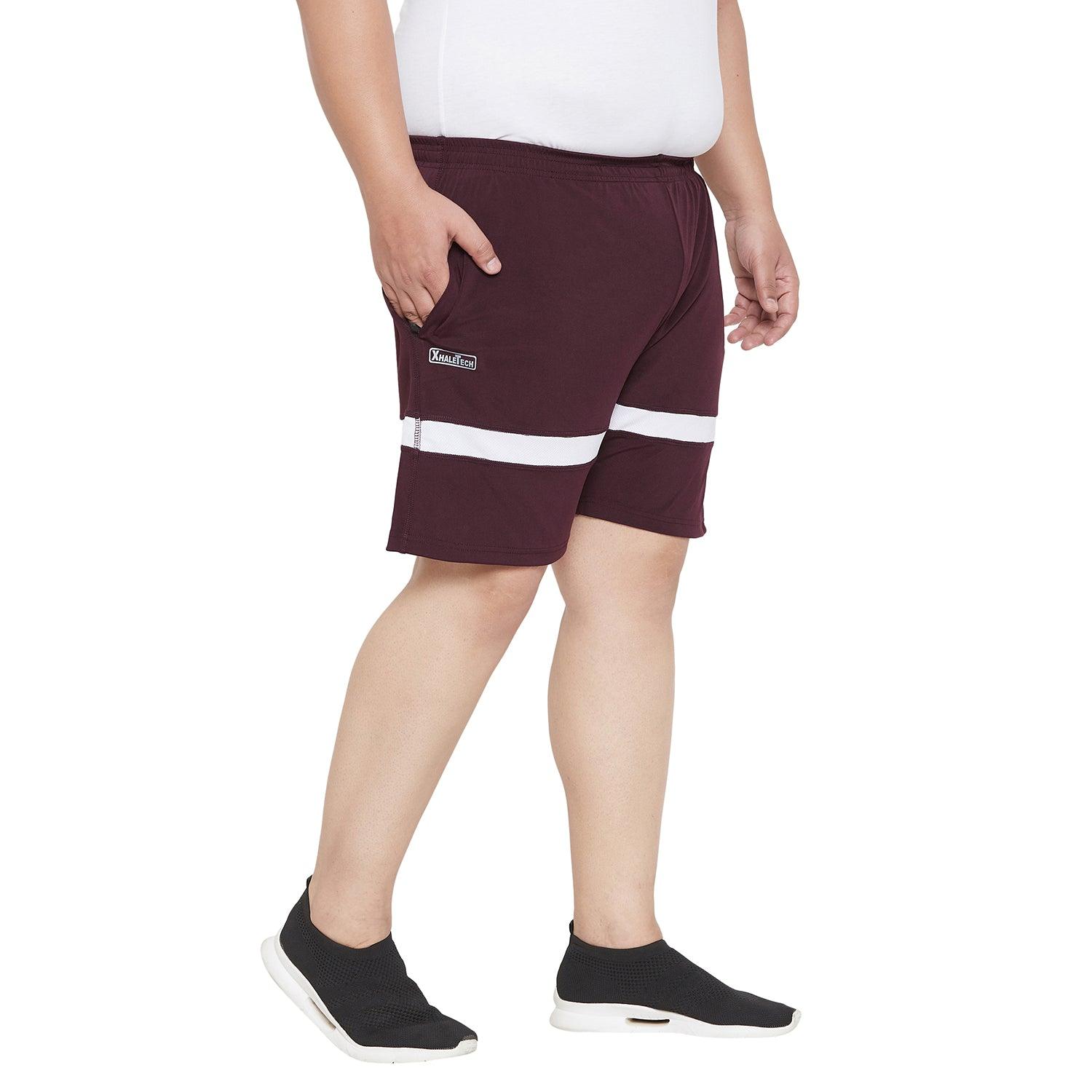 Men Plus Size Mapel Striped Shorts - bigbanana