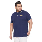 Men Plus Size Marg Solid Polo Tshirt - bigbanana