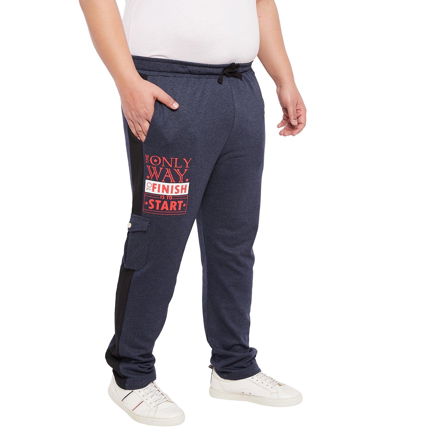 Men Plus Size Marlo Printed Trackpant - bigbanana