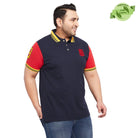 Men Plus Size Mathew-NB Colorblock Polo Tshirt - bigbanana