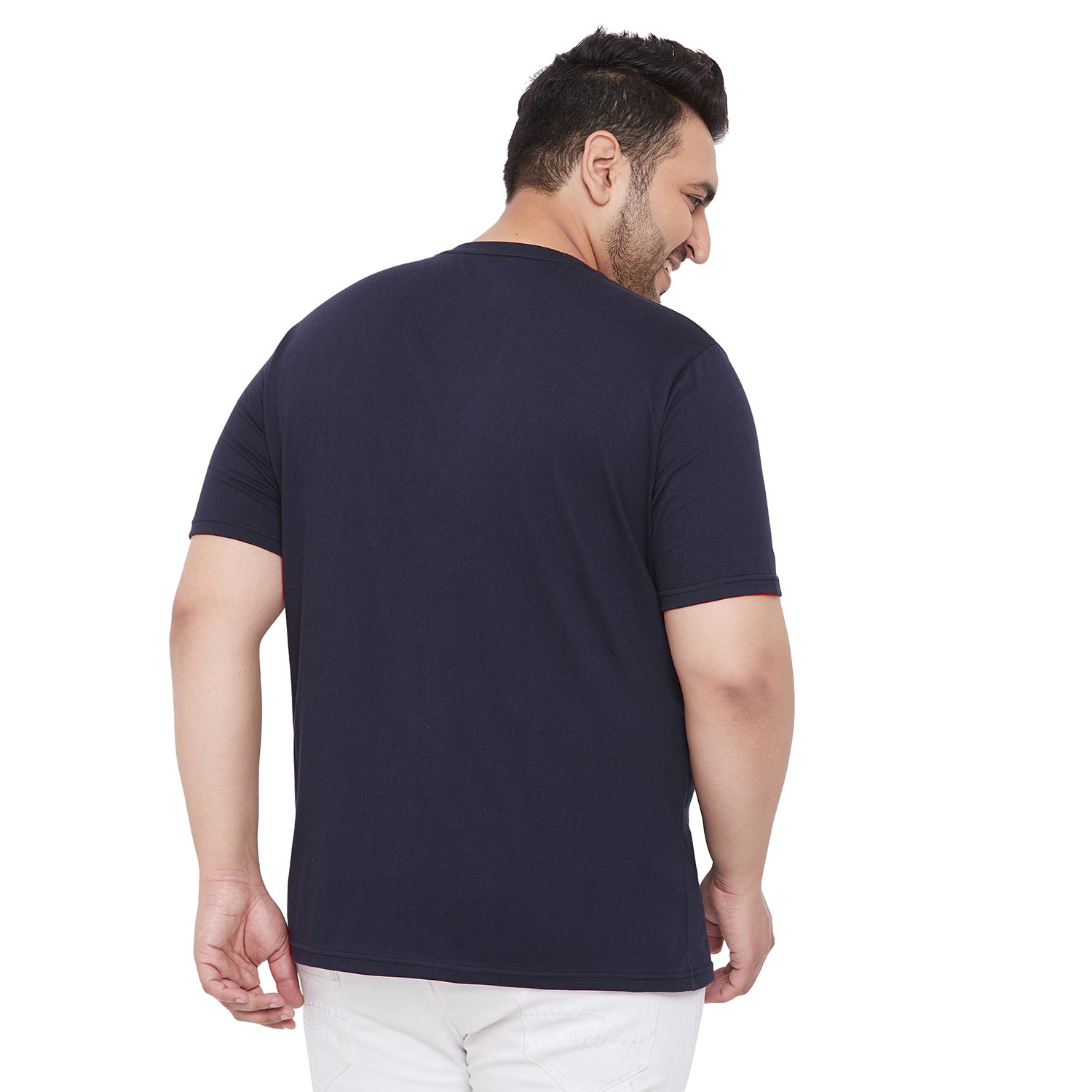 Men Plus Size Mattis Printed Round Neck Tshirt - bigbanana