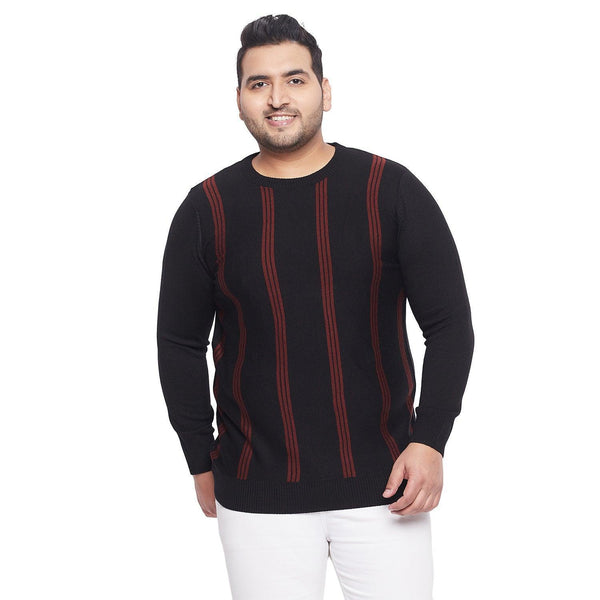 Men Plus Size Maurice Striped Sweater