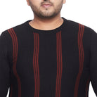 Men Plus Size Maurice Striped Sweater - bigbanana