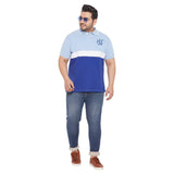 Men Plus Size Maximo Colorblock Polo Tshirt - bigbanana