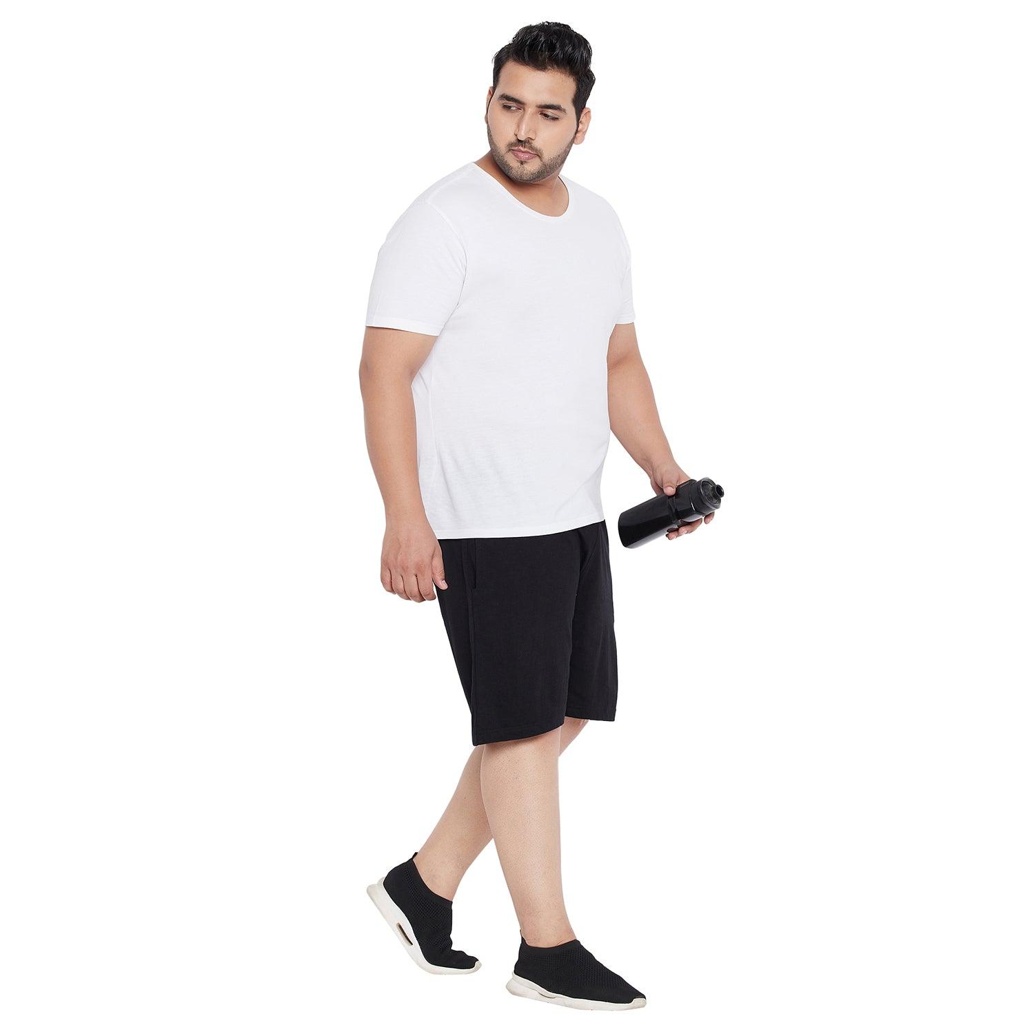 Men Plus Size Milan-BL Solid Shorts - bigbanana