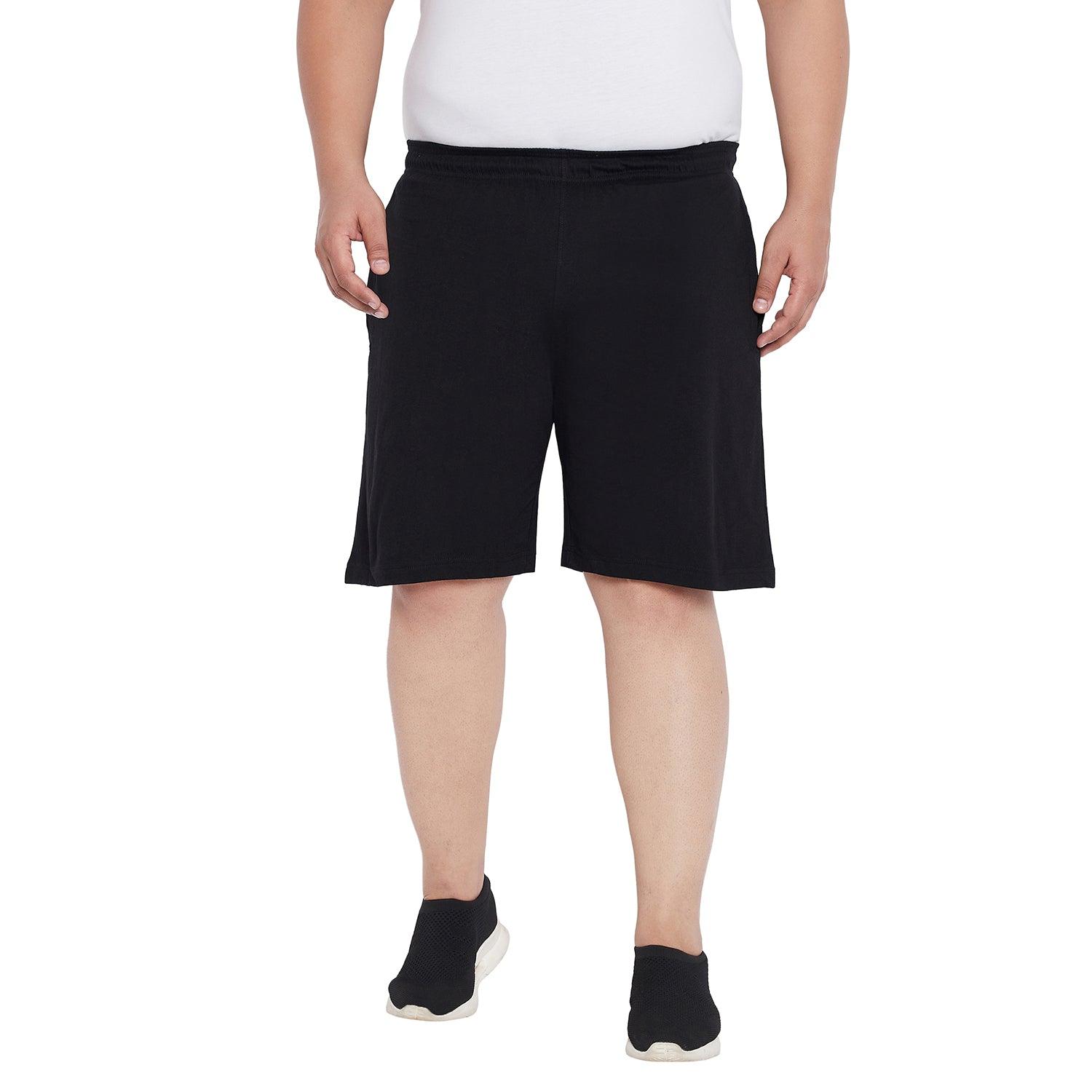 Men Plus Size Milan-BL Solid Shorts - bigbanana