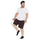 Men Plus Size Milan-BN Solid Shorts - bigbanana