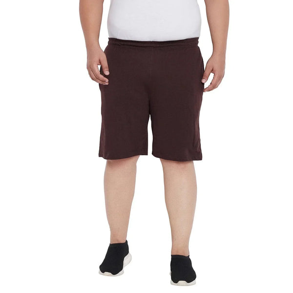 Men Plus Size Milan-BN Solid Shorts