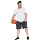 Men Plus Size Milan-DG Solid Shorts - bigbanana