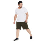 Men Plus Size Milan-OL Solid Shorts - bigbanana