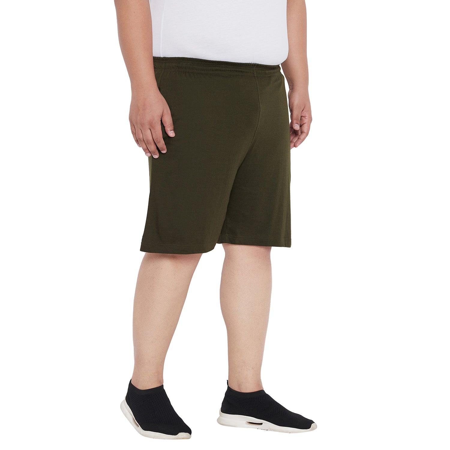 Men Plus Size Milan-OL Solid Shorts - bigbanana