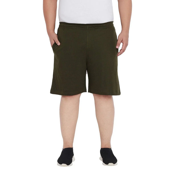 Men Plus Size Milan-OL Solid Shorts