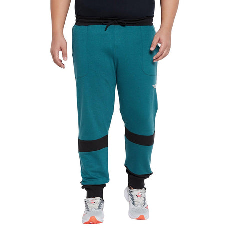 Men Plus Size Monomic Colorblock Trackpant - bigbanana