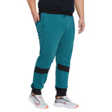 Men Plus Size Monomic Colorblock Trackpant - bigbanana
