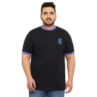 Men Plus Size Mule-B Solid Round Neck Tshirt - bigbanana