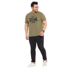 Men Plus Size Nepter Printed Round Neck Tshirt - bigbanana