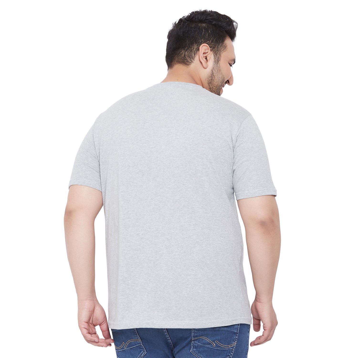 Men Plus Size Parry Printed Round Neck Tshirt - bigbanana