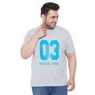 Men Plus Size Parry Printed Round Neck Tshirt - bigbanana