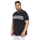 Men Plus Size Pole Printed Polo Tshirt - bigbanana