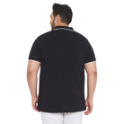 Men Plus Size Pole Printed Polo Tshirt - bigbanana