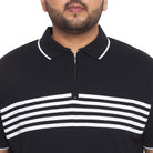 Men Plus Size Pole Printed Polo Tshirt - bigbanana