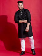 Men Plus Size Poshaq Solid Kurta - bigbanana