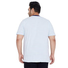 Men Plus Size Potter-B Striped Round Neck Tshirt - bigbanana