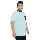 Men Plus Size Potter-SG Striped Round Neck Tshirt - bigbanana