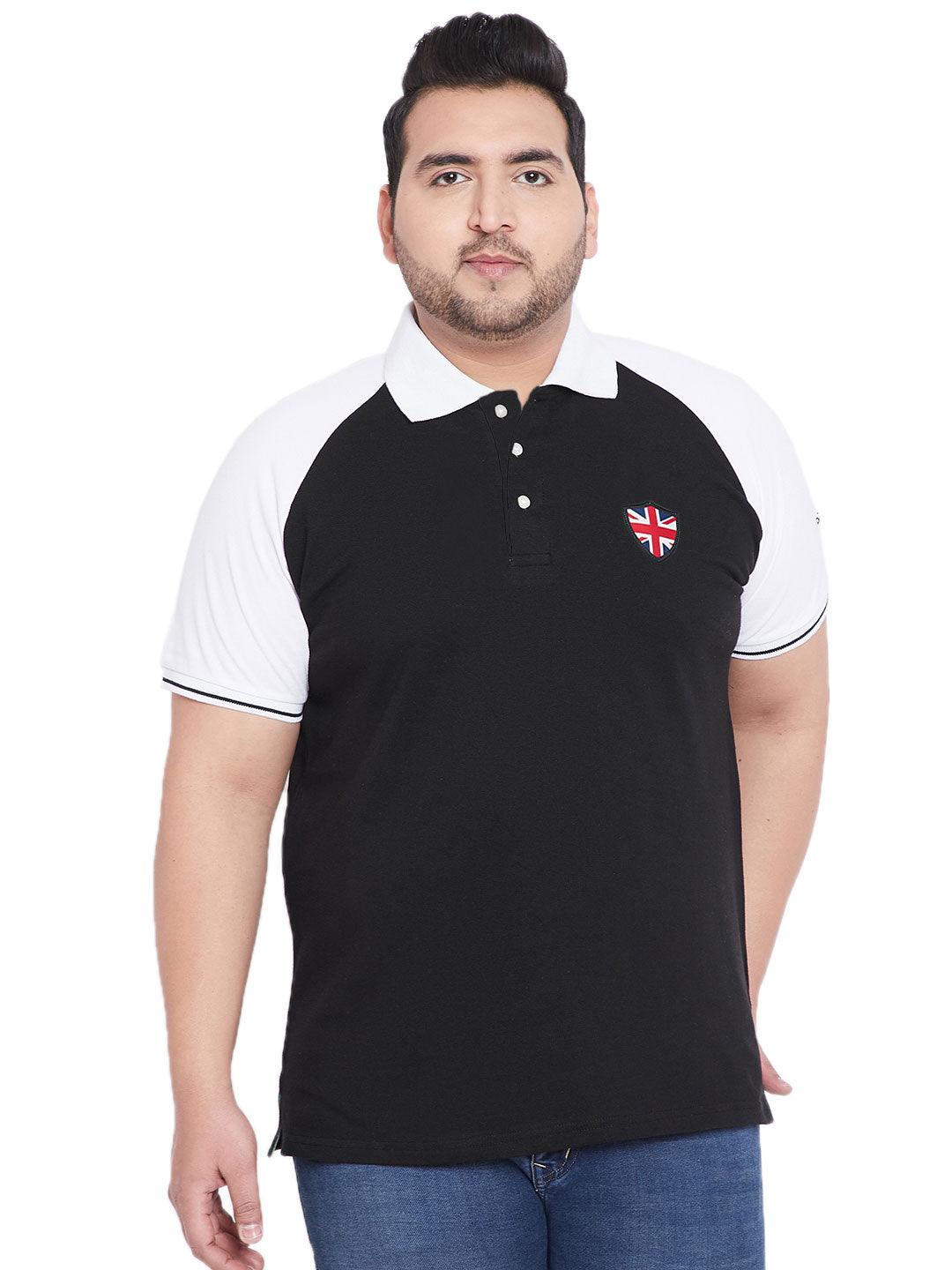 Men Plus Size Ryan Colorblock Polo Tshirt - bigbanana