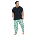 Men Plus Size Radon Check Lounge Pant - bigbanana