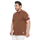 Men Plus Size Rampa Solid Polo Tshirt - bigbanana