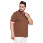 Men Plus Size Rampa Solid Polo Tshirt - bigbanana