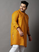 Men Plus Size Rang Solid Kurta - bigbanana