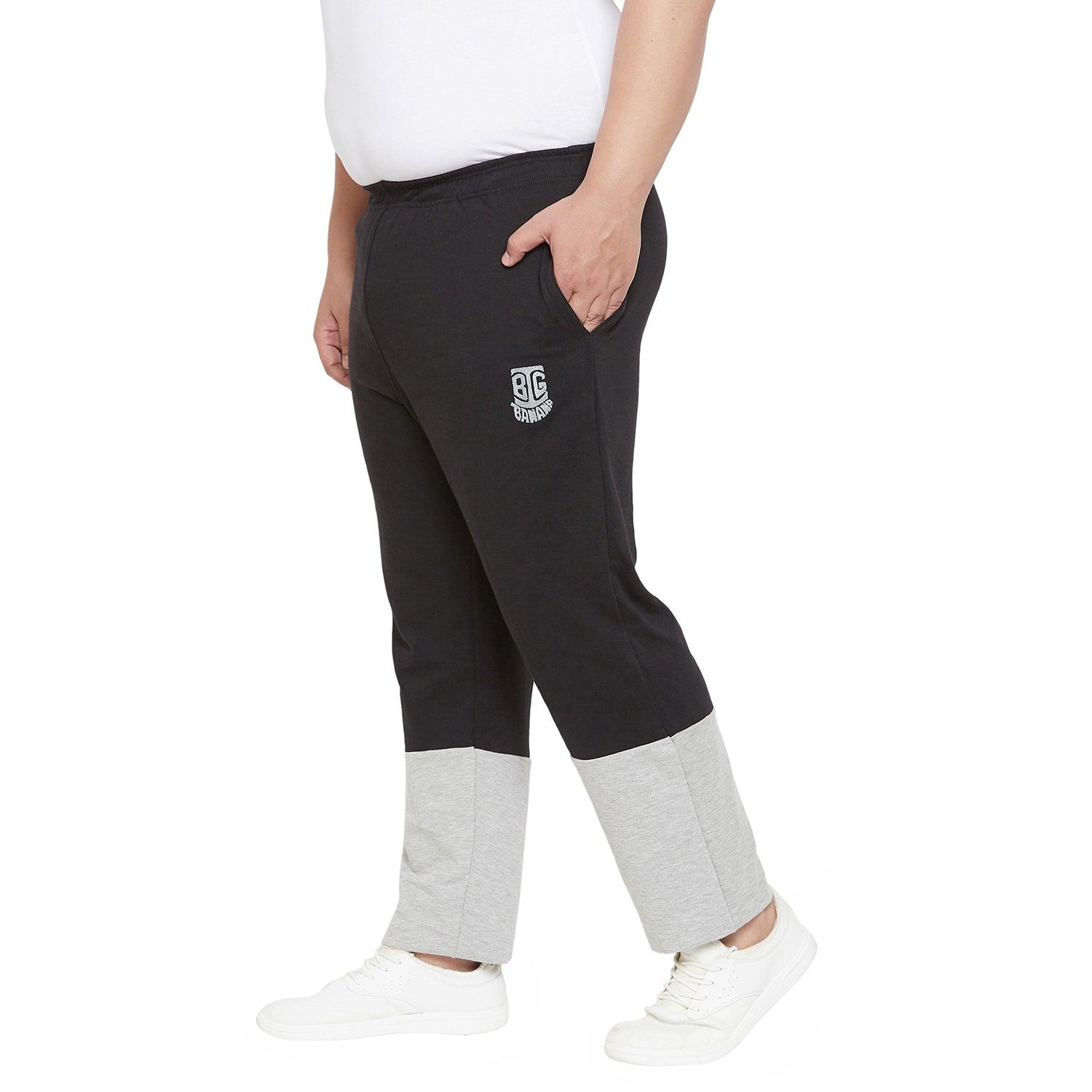 Men Plus Size Ravin Colorblock Trackpant - bigbanana