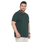 Men Plus Size Reece Solid Polo Tshirt - bigbanana