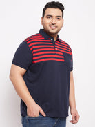 Men Plus Size Ripley Colorblock Polo Tshirt - bigbanana