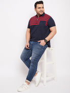 Men Plus Size Ripley Colorblock Polo Tshirt - bigbanana