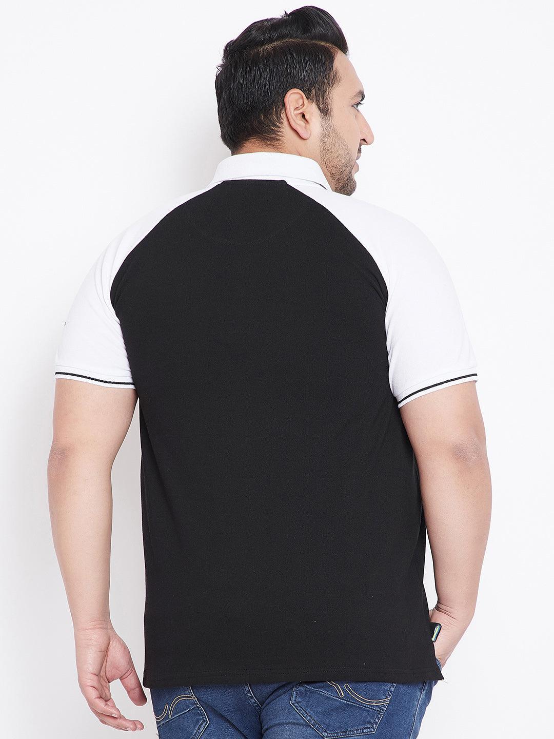 Men Plus Size Ryan Colorblock Polo Tshirt - bigbanana