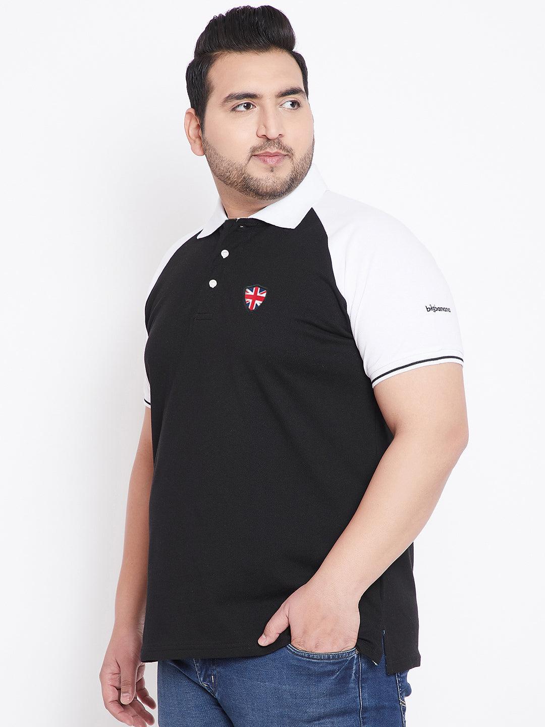 Men Plus Size Ryan Colorblock Polo Tshirt - bigbanana