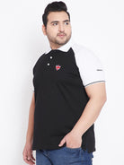 Men Plus Size Ryan Colorblock Polo Tshirt - bigbanana