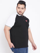 Men Plus Size Ryan Colorblock Polo Tshirt - bigbanana