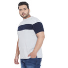 Men Plus Size Rylan Colorblock Round Neck Tshirt - bigbanana