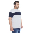 Men Plus Size Rylan Colorblock Round Neck Tshirt - bigbanana