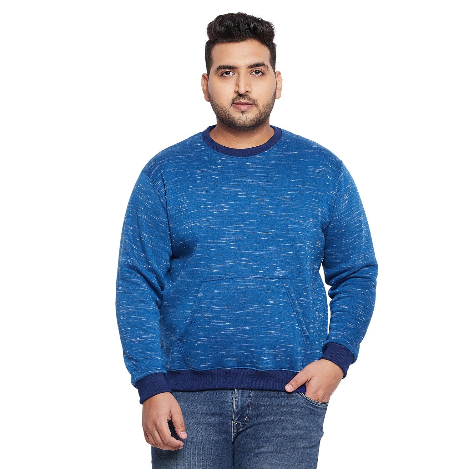 Men Plus Size Woodson Solid Sweatshirt - bigbanana