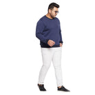 Men Plus Size Marino Solid Sweatshirt - bigbanana