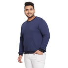 Men Plus Size Marino Solid Sweatshirt - bigbanana