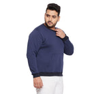 Men Plus Size Marino Solid Sweatshirt - bigbanana